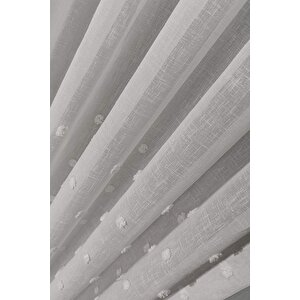 Taç İskandinav Lena Keten Tül Perde Sık Pile