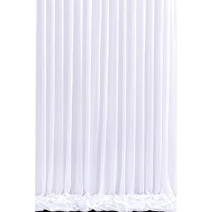 Taç 4 Katmanlı Beyaz Güneşlik Perde - Toz Önleyici, Ses Yalıtımı, Sıcak Ve Soğuk Yalıtımı