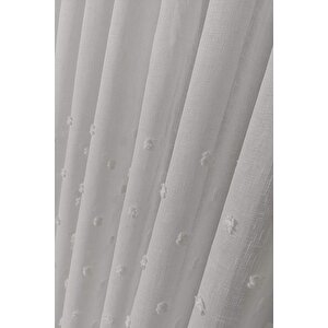 İskandinav Lena Keten Tül Perde Sık Pile 260x250 cm