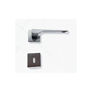 Stilo Inox Kare Rozetli Kapı Kolu Lüks Oda Kapı Kolu