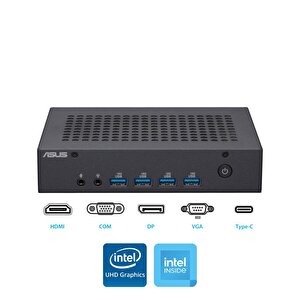 N100 8gb 256 Gb M.2 Ssd Pn43-bbn100md Atl2 Fdos Mini Masaüstü Bilgisayar