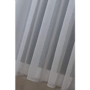 Taç Parma Simli Tül Perde Normal Pile