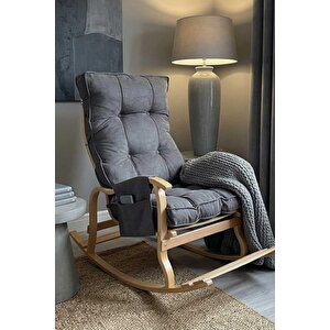 Santorini Kapitoneli Tv Koltuğu Baba Koltuğu Sallanan Sandalye Emzirme Koltuğu Dinlenme Koltuğu Füme