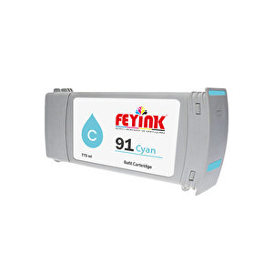 ® Hp 91 Cyan (c) Feyink Muadil Kartuş 775ml Designjet Z6100