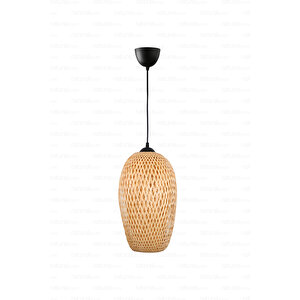 Bohem Bambu Boja Pendant Sarkıt Avize Lamba 23 Cm - Iskandinav, Modern, Bohem, Rattan Aydınlatma
