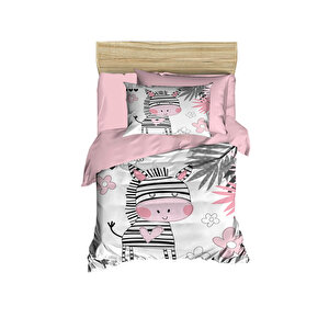 Dijital Baskılı 3d Pamuklu Yenidoğan Bebek Nevresim Takımı Baby Zebra