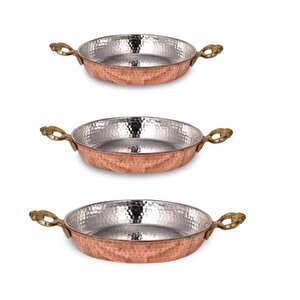 Cobper Premium Collection 3’lü Mgs Bakır Sahan Seti 14-16-18cm