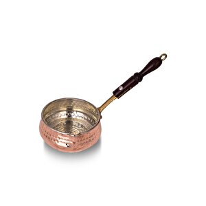 Cobper Premium Collection Mangali Bakır Sosluk 11cm Ahşap Kulp