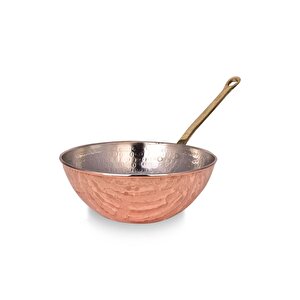 Cobper Premium Collection Bakır Wok Tava 25cm