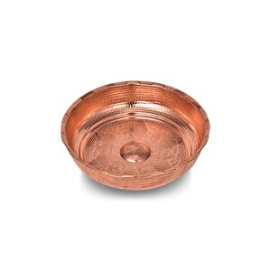 Cobper Premium Collection Gün Bakır Hamam Tası 18cm Bakır
