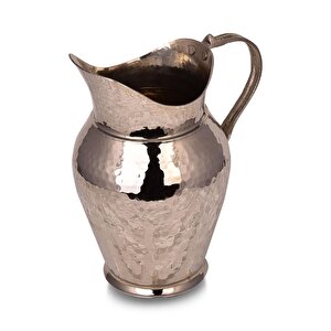Cobper Premium Collection İçim Bakır Büyük Sürahi Nikel El Dövmesi