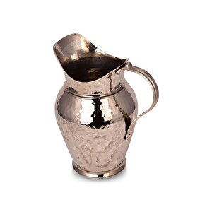 Cobper Premium Collection İçim Bakır Büyük Sürahi Nikel El Dövmesi