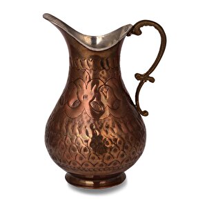 Cobper Premium Collection Roma El İşlemeli Bakır Sürahi 2000ml Oksit