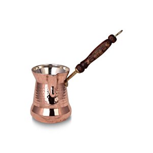 Cobper Premium Collection Roman Bakır Cezve 200ml Ahşap Kulp