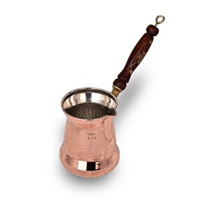 Cobper Premium Collection Roman Bakır Cezve 350ml Ahşap Kulp