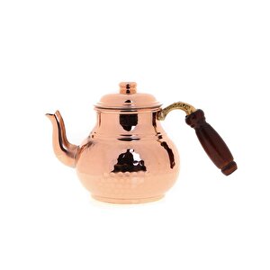 Cobper Premium Collection Teatime Isıtıcılı Kalın Bakır Çaydanlık Orta Boy