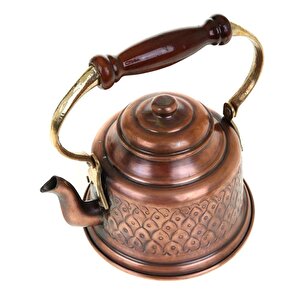 Cobper Premium Collection Roma Bakır Demlik El İşlemeli Oksit