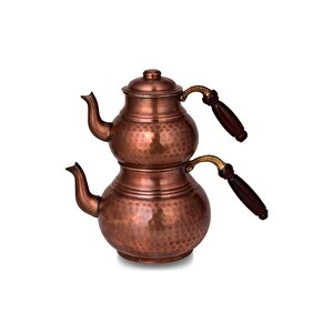 Cobper Premium Collection Teatime Bakır Çaydanlık Orta Boy Oksit