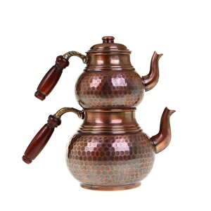 Cobper Premium Collection Teatime Bakır Çaydanlık Orta Boy Oksit