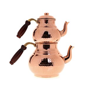 Cobper Premium Collection Teatime Bakır Çaydanlık Büyük Boy