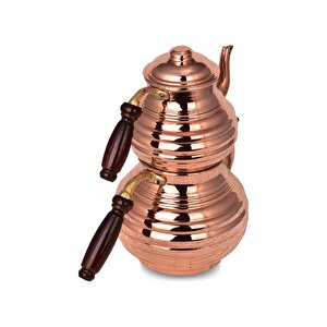 Cobper Premium Collection Bery Kalın Bakır Çaydanlık Orta Boy
