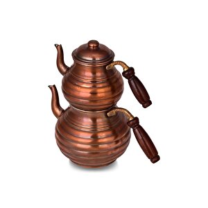 Cobper Premium Collection Bery Kalın Bakır Çaydanlık Orta Boy
