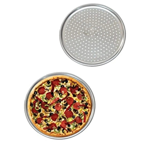 32 Cm Pizza Ve Lahmacun Tepsisi Delikli Paslanmaz Çelik Tepsi Pizza Lahmacun Pide Tepsisi