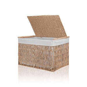 Cesta Hasır Organizer Sepet Naturel 62x42x42 Cm