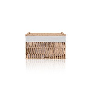 Cesta Hasır Organizer Sepet Naturel 52x30x32 Cm