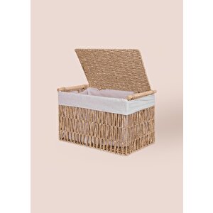 The Mia Cesta Hasır Organizer Sepet Naturel 52x30x32 Cm