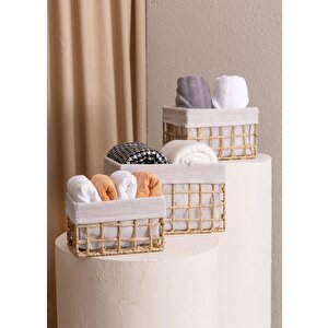 Braid Hasır Organizer Sepet Naturel 22x14x13 Cm