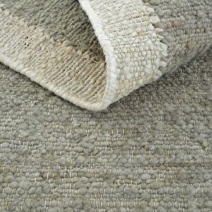 Cool Halı Wool 01 Natural Yün Halı Jüt El Dokuma Jüt Kilim Hasır Halı Bohem El Halısı Otantik Halı