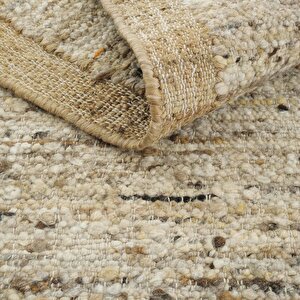 Cool Halı Wool 01 Multi Natural Halı Jüt Halı El Dokuma Jüt Kilim Hasır Bohem El Halısı Yün Halı