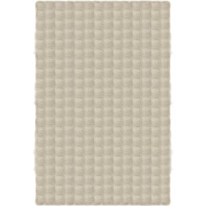 Sofia Bej Halı Yumuşak Uzun Tüylü Suni Kürk Post Peluş Halı Yıkanabilir Yatak Odası Halısı 80x350 cm
