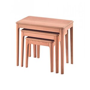 Ms - Zgn 129 / Soft Kayin Zi̇gon Sehpa Ham Ci̇lasiz Ahşap