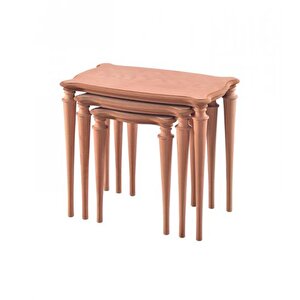 Ms - Zgn 114 / Sanat Zi̇gon Sehpa Ham Ci̇lasiz Ahşap