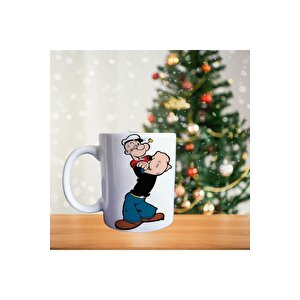 Temel Reis - The Popeye - Sailorman - Denizci Çizgi Karakter Porselen Kupa