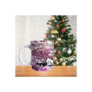 Hello Kitty Yazılı Porselen Kupa