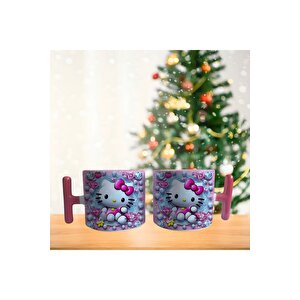 Hello Kitty Ve Kristaller Porselen Fincan / Kupa -mug