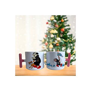 Gargamel Şirinler Avında  Porselen Fincan / Kupa -mug