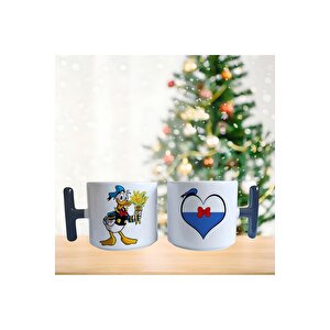 Romantik Donald Duck Porselen Fincan / Kupa -mug