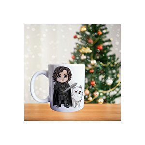 John Snow Game Of Thrones Oyun Temalı Porselen Kupa