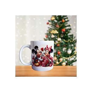 Mickey Ve Minnie Mouse - Doğum Günü Kutlaması Temalı - Happy Birthday Porselen Kupa