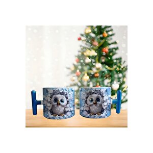 3d Baykuş Porselen Fincan / Kupa -mug