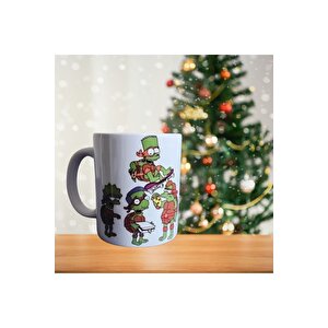 Happy Birthday Ninja Kaplumbağalar - Ninja Turtles - Sprinter Usta - Çizgi Film Porselen Kupa