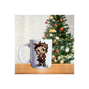 Betty Boop - Leopar Şıklığı - Çizgi Karakter Temalı Porselen Kupa