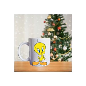 Tweety - Minik Kuş - Sarı Kuş - Disnep - Çizgi Karakter Temalı Porselen Kupa