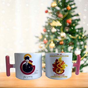 Galatasaray Alevli Logo Porselen Fincan / Kupa -mug