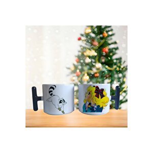 Şeker Kız Candy Mavi Elbiseli Porselen Fincan / Kupa -mug