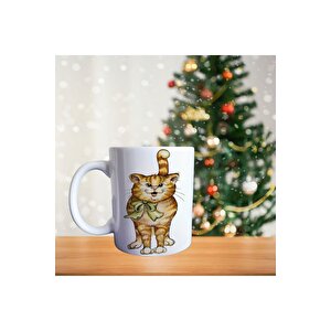 Kedi Sarman Porselen Kupa